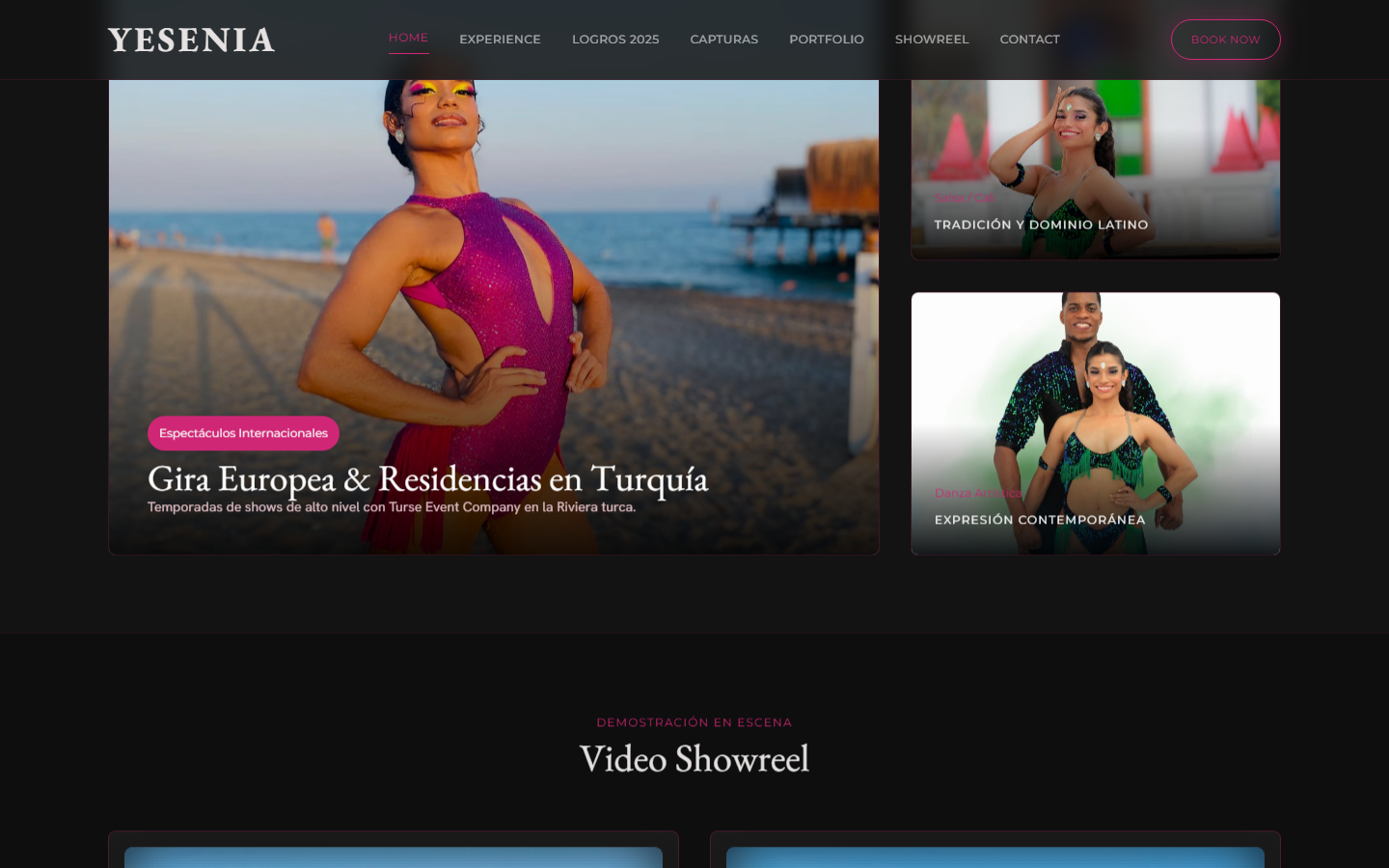 Showreel en video con dos presentaciones
