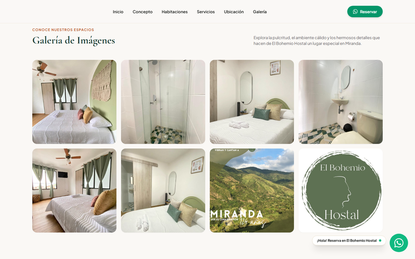 Galería de fotos de las habitaciones y los espacios